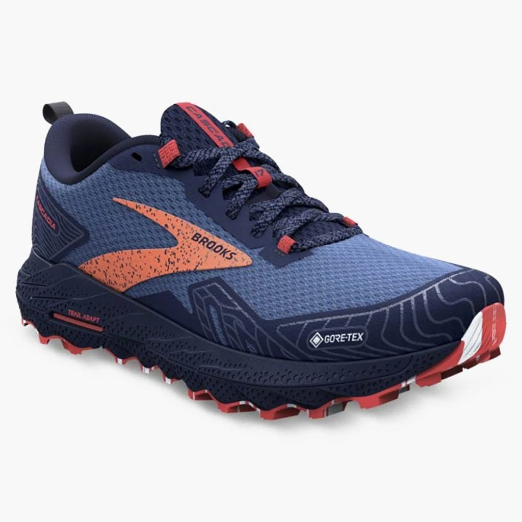 Brooks Running Cascadia 17 Gore-Tex Femme Bleu – Image 2