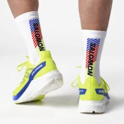 Salomon Aero Blaze Homme Jaune -Chaussure Offres Boutique main L47382000 1 MOD AERO BLAZESafety Yellow Surf The Web White c26a